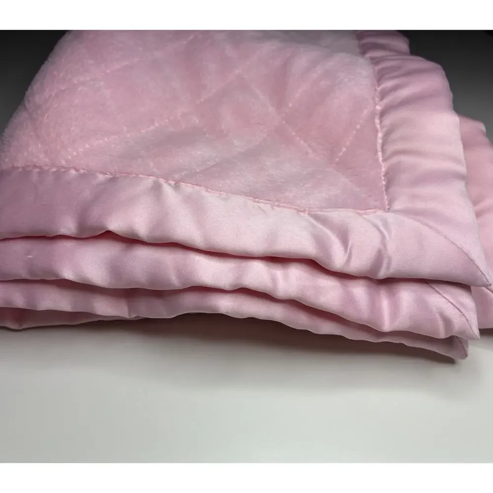 Carters Child of Mine Sweet Girl Butterfly Baby Blanket Pink Sherpa Satin Trim
